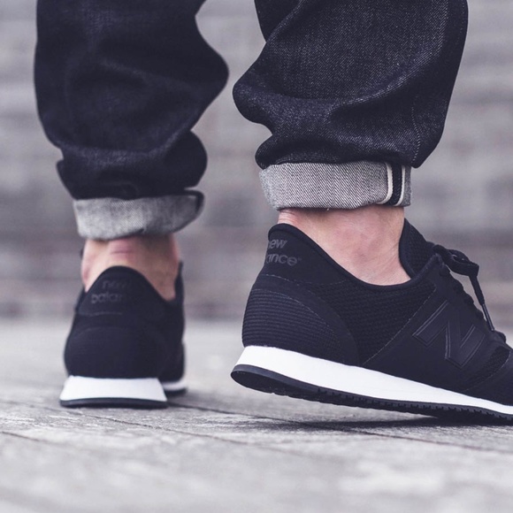 new balance 420 microfiber trainers